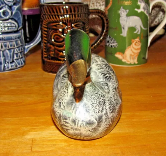 MALLARD DUCK Enamelled  Figurine Sculpture 2