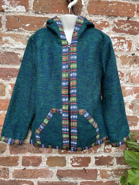 bambini etnico cashmilon, giacca in pile cappotto hippie/boho/festival, 9-10 anni