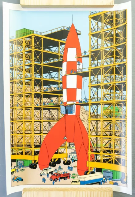 2 Large Tintin Colouring Posters: Destination Moon by Moulinsart/Herge 100x70cm