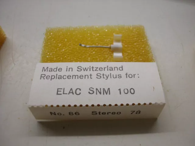 86  Ersatz Tonnadel Replacement Stylus Elac SNM100