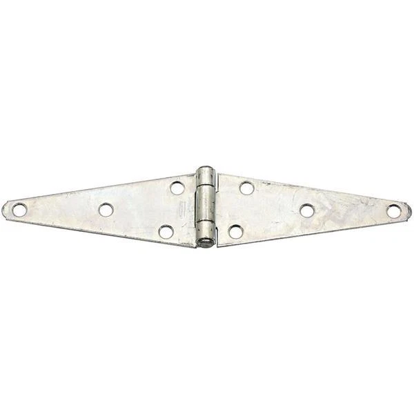5 Pk Steel Zinc Plated 2.43" High X 6" Long Barn Shed Door Strap Hinge N128082