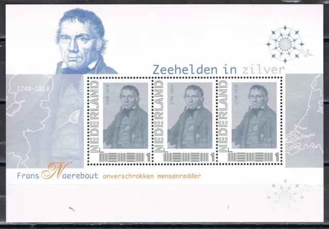 Nederland 2751-Ag2 Postset Zeehelden - Frans Naerebout 2012 - in envelop