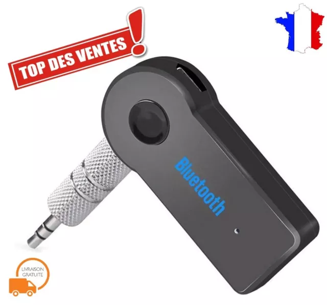 Récepteur Bluetooth Jack 3.5 Audio Stéréo MP3 Kit Main Libre Voiture Microphone