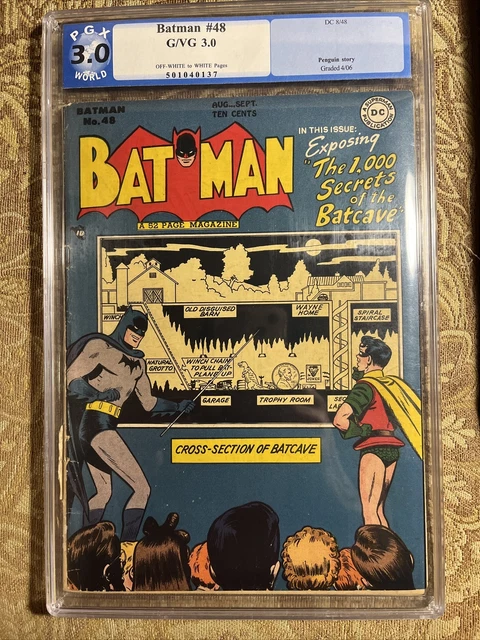 Batman 48 Pgx Not Cgc penguin story 1948 DC Detective Comics dark knight Low Bid