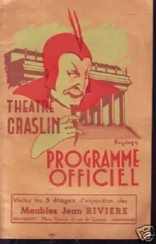 Nantes  Programme Officiel Theatre Graslin 1951-52