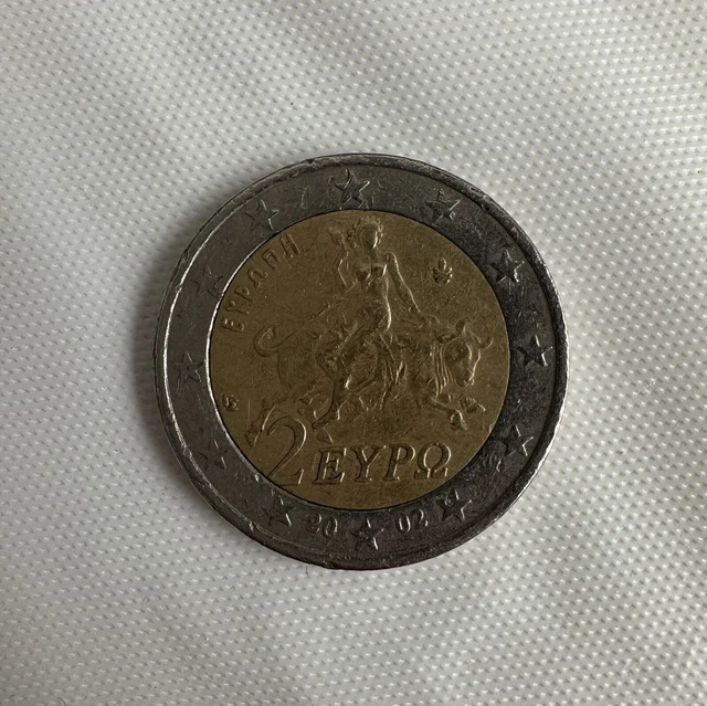 2 EURO COIN error with ''S'' on a star Greece 2002 £450.00 PicClick UK