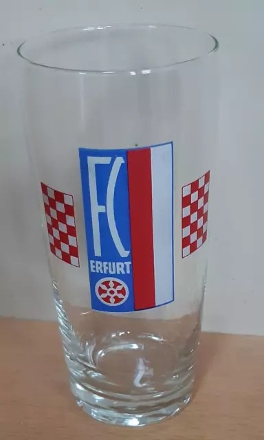 Bierglas / Fanartikel FC Erfurt (aus der DDR) Rot Weiss Erfurt / FC RWE