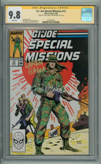 GI Joe Special Missions 13 CGC 9.8 SS Signed by Larry Hama & Ron Wagner Signatur