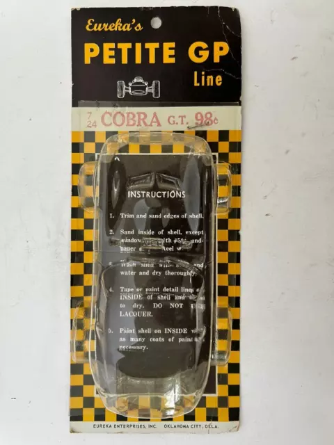 Eureka AC Cobra Daytona GT 1/24 scale slot car body NOS