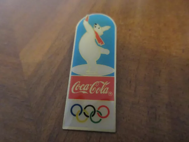 COCA-Cola Eisbär Pin Eiskunstlauf Olympische Spiele Skating POLARBEAR OLYPICS