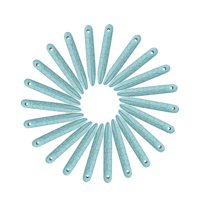 100pcs Stone Beads Portable Creative Small Hole Turquoise Beads for Necklace