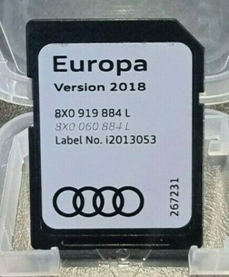 Genuine Audi A1 A6 A7 Q3 - NAVI RMC - SD Card 2018 Europe 8X0 919 884 L