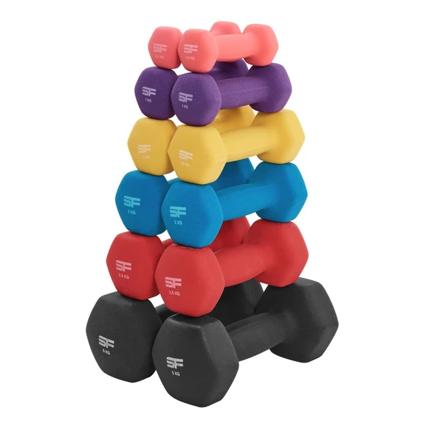 Neoprene Dumbbells Weights Home Gym Fitness Aerobic Exercise Iron Pair Hand