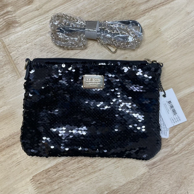 LOUIS VUITTON Limited Edition Silver Sequin Rococo Pochette Clutch Bag