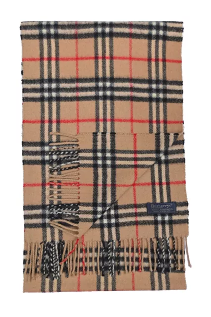 Genuine Burberrys 100% Lambswool Vintage Unisex Scarf