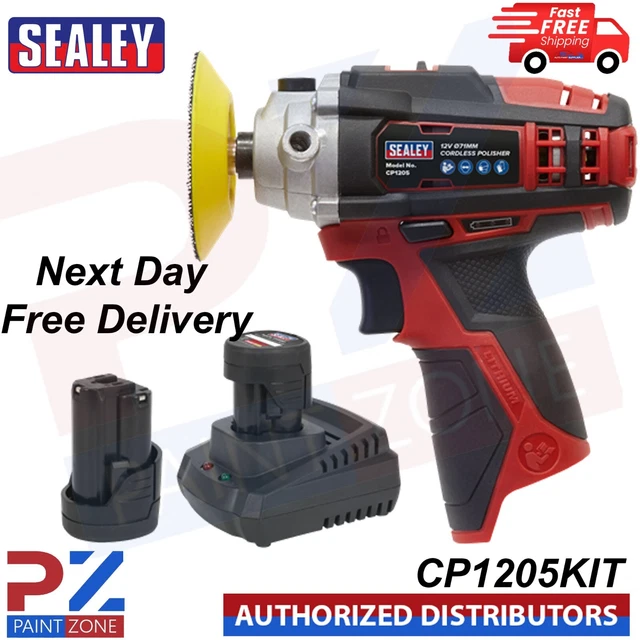 Sealey CP1205KIT 12 V SV12 serie Ø71 mm kit lucidante senza fili - 2 batterie