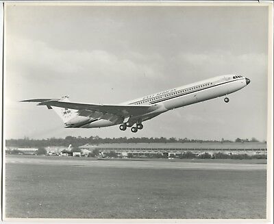 Eaa East African Airways Vickers Super Vc10 Large Vintage Stamped Photo