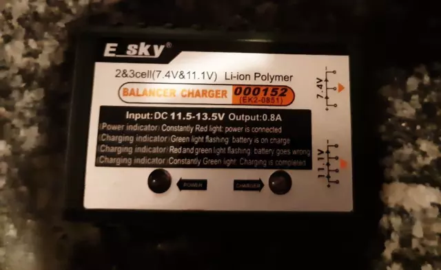 chargeur batterie lipo 2s,3s esky (no traxxas,kyosho)