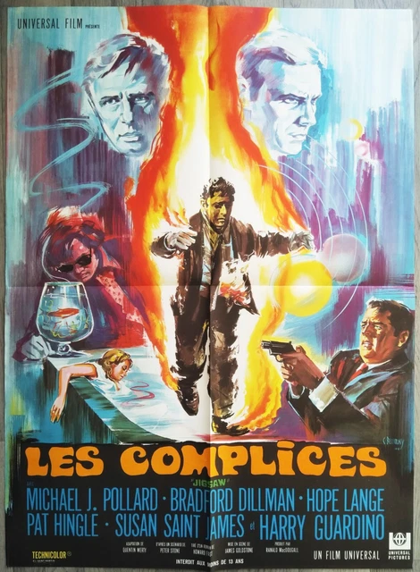 Affiche Originale De Belinsky 60X80 Cm/Les Complices/Jigsaw/Michael J. Pollard