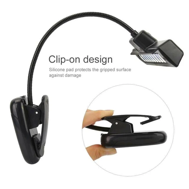 USB Clip-On Music Stand Light: Flexible Neck Reading Lamp