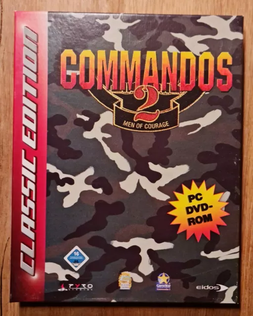 Commandos 2 PC Men Of Courage Grand Housse 2002 Pièce de Collection