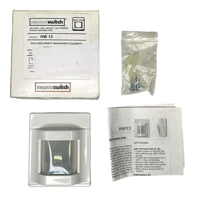 HW13 SENSOR SWITCH / Acuity Controls Wall Mount Hallway Sensor Passive