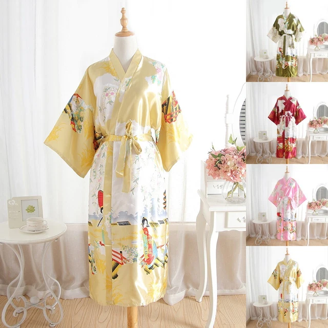 Abito kimono caldo nuovo damigella d'onore macchia donne matrimonio biancheria da notte bello