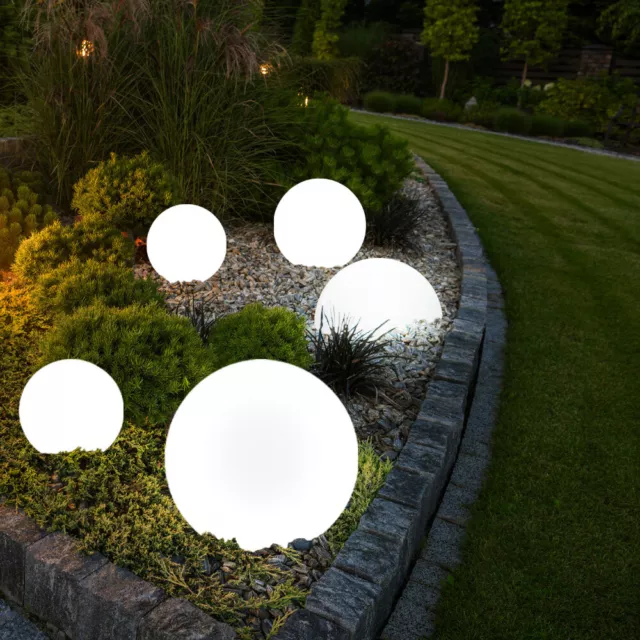 Lampe D'Extérieur Lampe Solaire Jardin Boules Intempéries Batterie Pointe LED 3