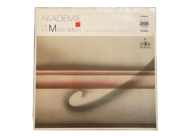 Eterna: Akademie für alte Musik Berlin * Telemann, Blavet, Geminiani * Vinyl LP