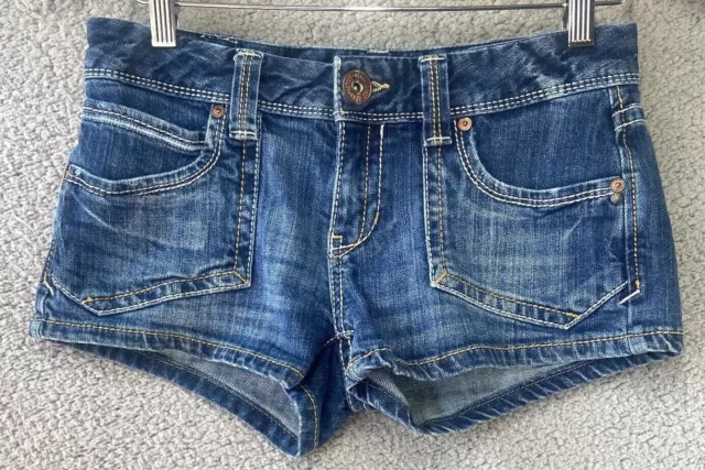 Aeropostale Cute Juniors Blue Low Rise Jean Shorts Size 5/6