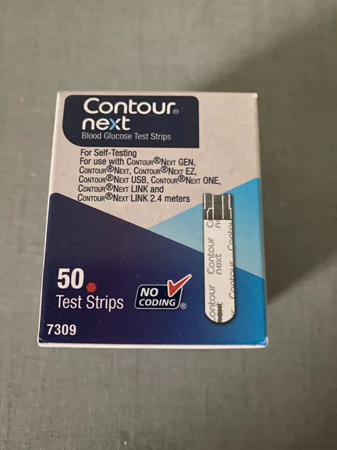 50 tiras reactivas de glucosa para diabéticos Contour caducidad 31/07/24 envío gratuito a compradores de EE. UU.