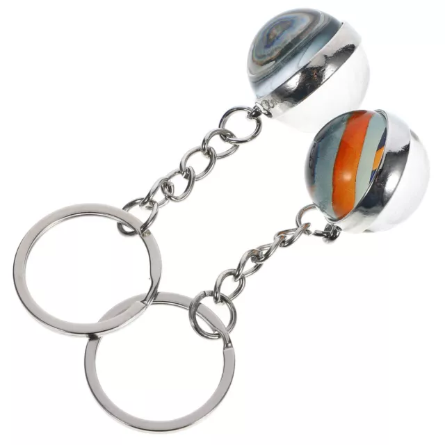 2 Pcs Volleyball Key Chain Gift for Friends Small Presents Mini