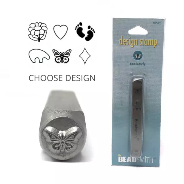 Beadsmith Sello Metal Diseño Punzones Sellado Herramientas Joyería Elegir Diseño