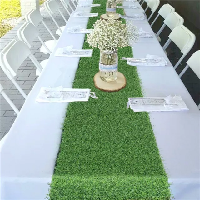 Realistic Grass Artificial Grass Table Runners  Banquet