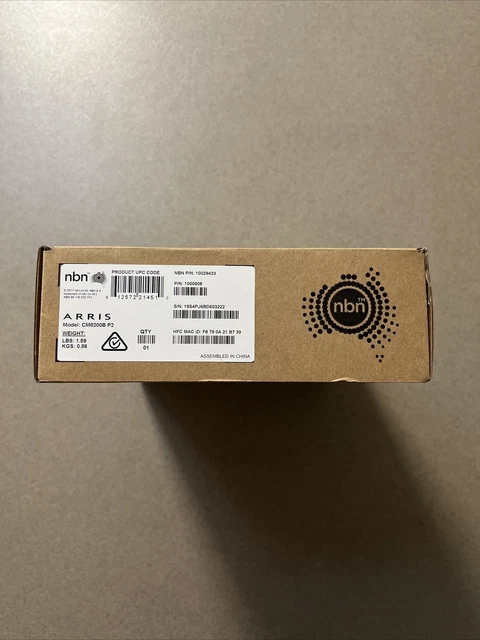 ARRIS CM8200B P2 NBN Connection Box HFC Modem Router Fast Internet Cable Speed