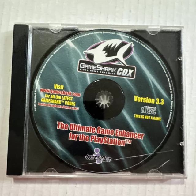 GameShark Video Game Enhancer Playstation 1 PS1 Replacement Disc Only