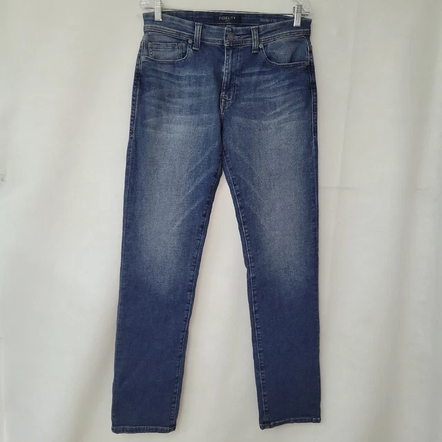 Fidelity Jimmy Slim Straight Jean Mens 32x34 Blue Fall 2020 Style M6039 Stretch