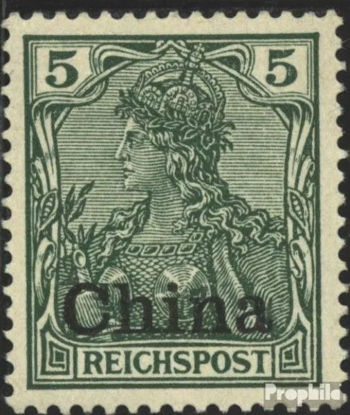 Dt. Post China 16 gestempelt 1901 Aufdruckausgabe