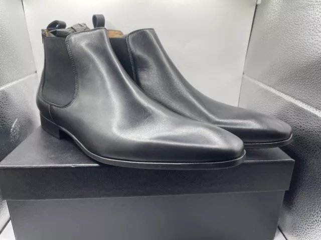 PAUL SMITH MEN’S Falconer Chelsea Boots Black Leather UK 10.5 EUR 44.5 ...