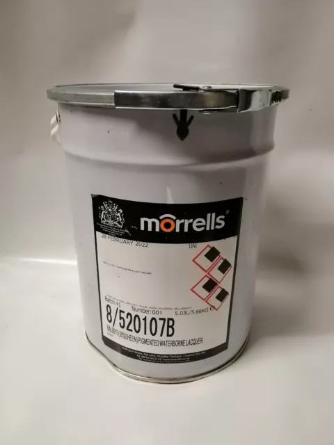 Laca Morrells Waterborne 8/520107B RAL9010 (30% Brillo) Pigmentada Blanca Pura