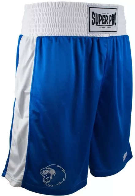 Super Pro Combat Gear Club Boxing Short Blau/Weiß