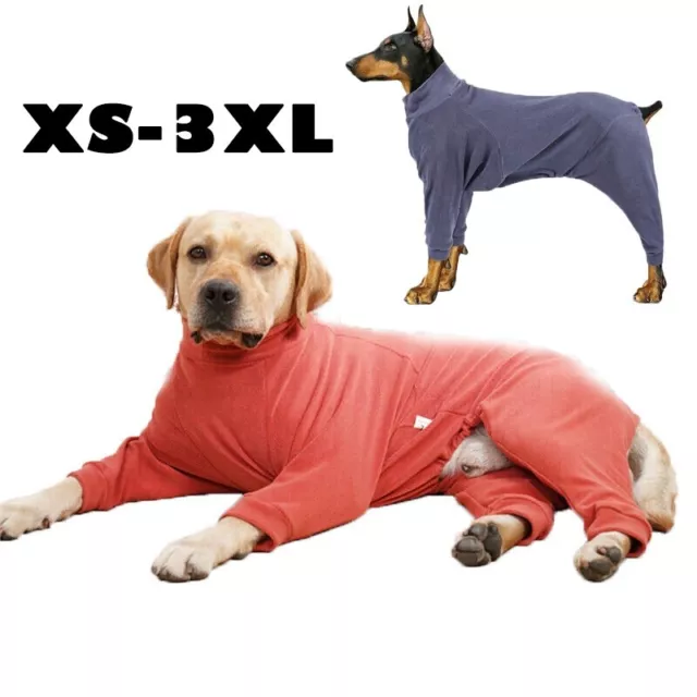 Dog Winter Clothes Fleece Jumpsuit Warm Apparel Pet Puppy Dog Four Legs Bodysuit