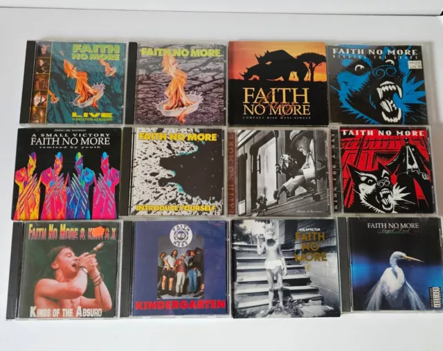 Faith No More 12 CD Lot - Kindergarten, Live, Sol Invictus, Angel Dust, And More