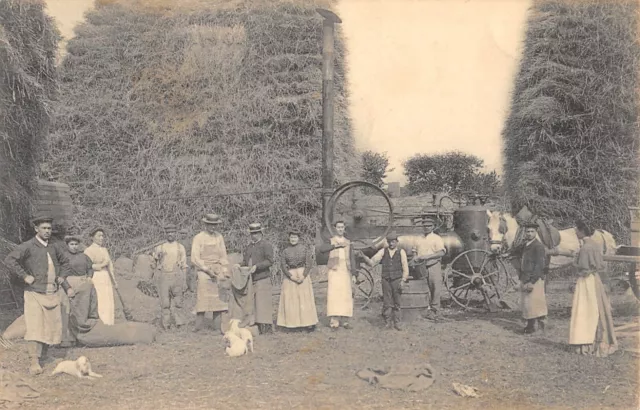 CPA CERTAINEMENT DEPARTEMENT DU VAL DE MARNE SCENE DE BATTAGE (éditeur CHOISY LE