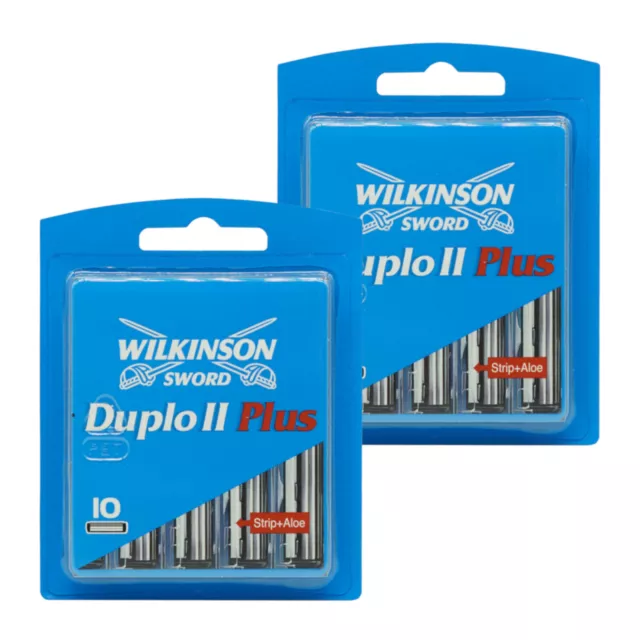 20x Wilkinson Sword Duplo II Plus Rasierklingen - NEU - OVP