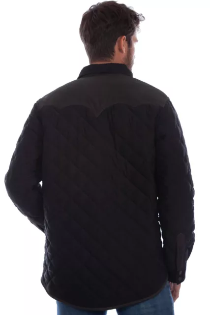 SCULLY MENS TRAILBLAZER Quilted Black Leather Leather Jacket L $215.99 ...