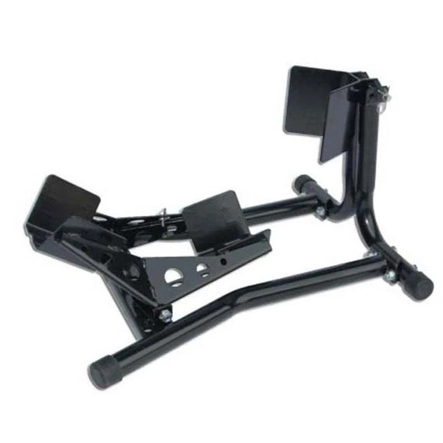 Bike Workshop Motorcycle Wheel Chock Motorbike Front Paddock Stand Black