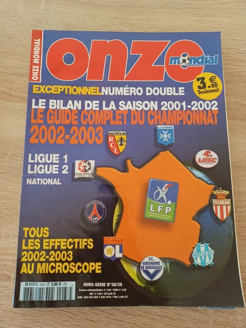 ONZE MONDIAL GUIDE Complet 2002 2003 HS 38/39 EUR 4,70 - PicClick FR