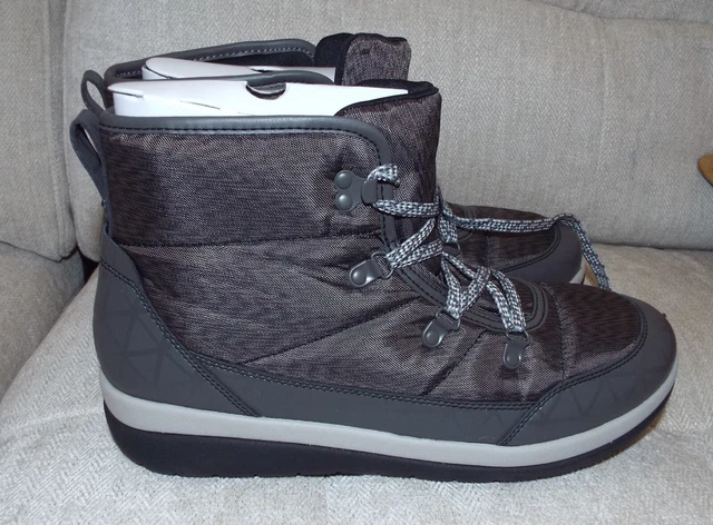 CLARKS CABRINI ALP padded warm winter ankle boots black teal