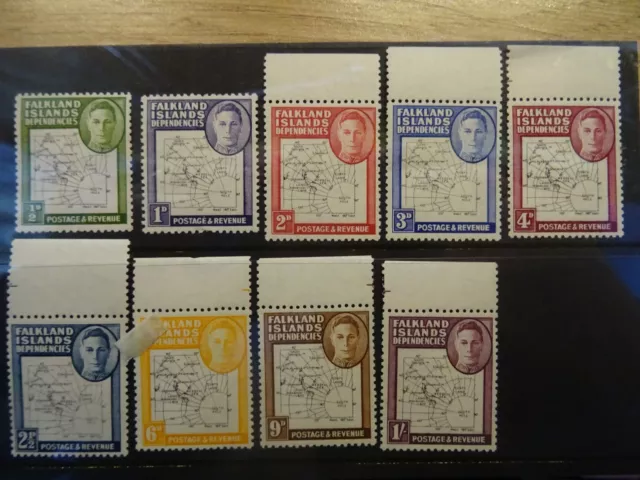 Falklands Islands Dependencies.gvi .1948 Set. Mm. Hinge Remaining.sg.g9-G16